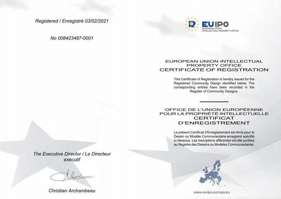 鸿贝家居欧盟专利